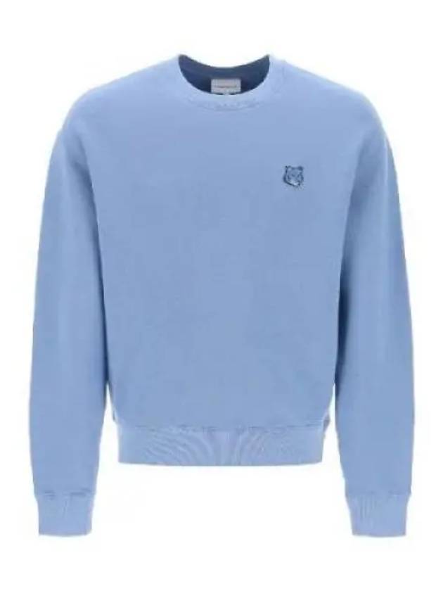 Bold Fox Head Cotton Sweatshirt Blue - MAISON KITSUNE - BALAAN 2