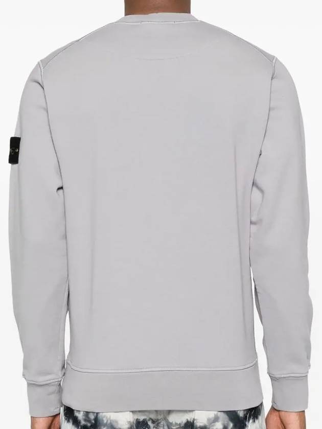 Wappen Patch Garment Dyed Sweatshirt Grey - STONE ISLAND - BALAAN 5