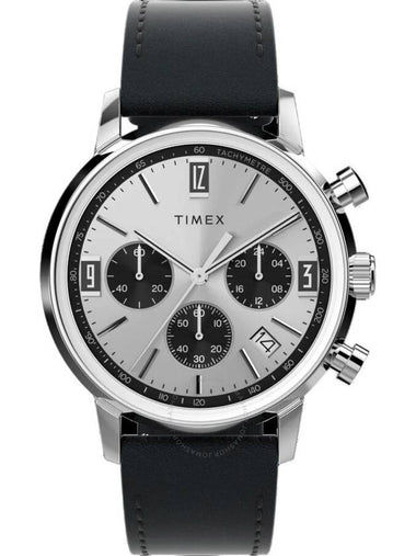 Timex Marlin Chronograph Quartz Silver Dial Men's Watch TW2W10300 - TIMEX - BALAAN 1