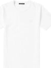 Studios Men's Nash Face Crewneck Short Sleeve T-Shirt White - ACNE STUDIOS - BALAAN 2