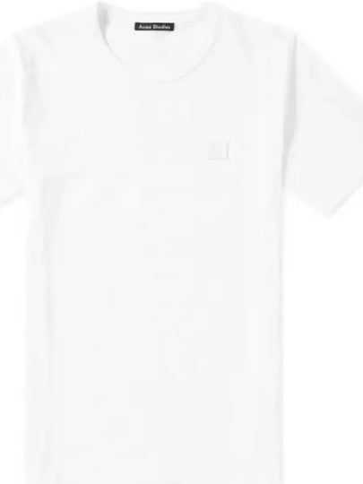 Studios Men's Nash Face Crewneck Short Sleeve T-Shirt White - ACNE STUDIOS - BALAAN 2