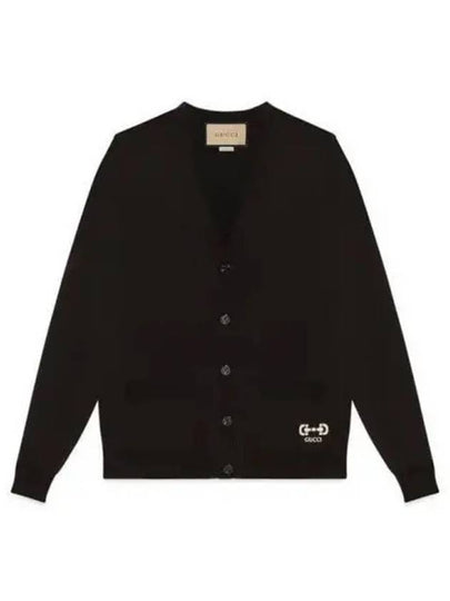 Women's Extra Fine Wool Cardigan Black - GUCCI - BALAAN 2