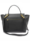 176103ZVA 38NO Black Grain Calfskin Mini Belt Bag 2WAY - CELINE - BALAAN 4