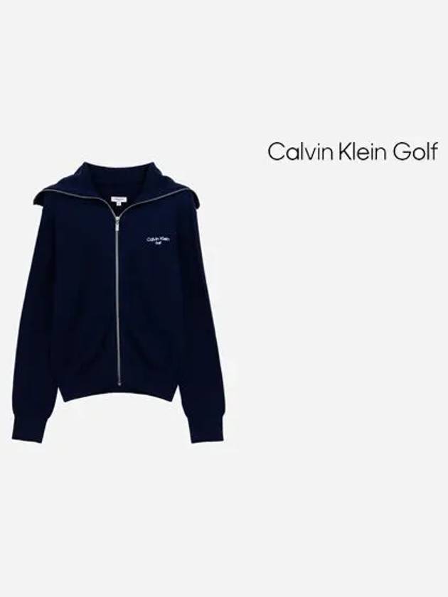 Women s full zip up knit sweater CA2SZ230111 - CALVIN KLEIN GOLF - BALAAN 7