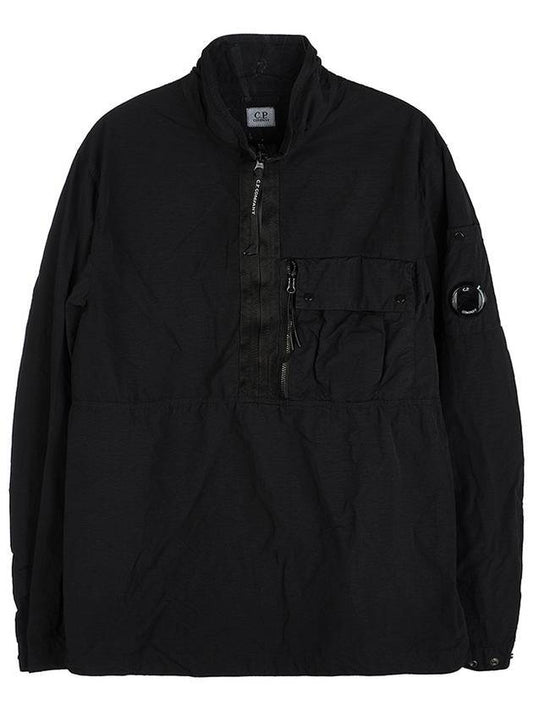 Nylon Over Anorak Zip-up Jacket Black - CP COMPANY - BALAAN 1