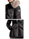 1A00132 54155 999 GENIN Logo Patch Down Fur Velcro Padded Black Women s Jacket TSH - MONCLER - BALAAN 5