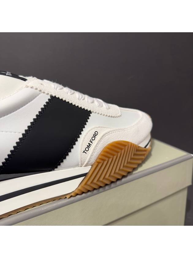 james sneakers white black - TOM FORD - BALAAN 4