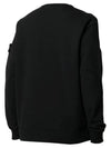 Wappen Side Zipper Pocket Sweatshirt Black - STONE ISLAND - BALAAN 4