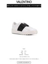 Rockstud Untitled Low Top Sneakers White Black - VALENTINO - BALAAN 3