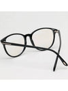 Blue light blocking glasses frame TF5810B 001 horn rim round black - TOM FORD - BALAAN 4