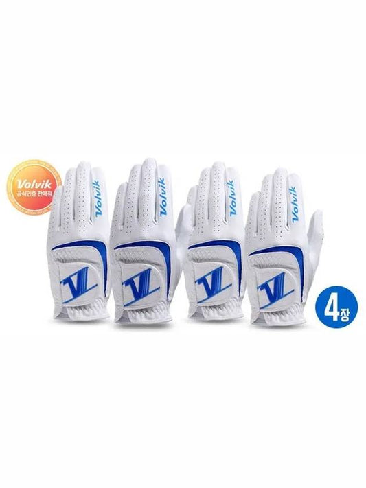 4 V logo premium combination sheepskin golf gloves - VOLVIK - BALAAN 2