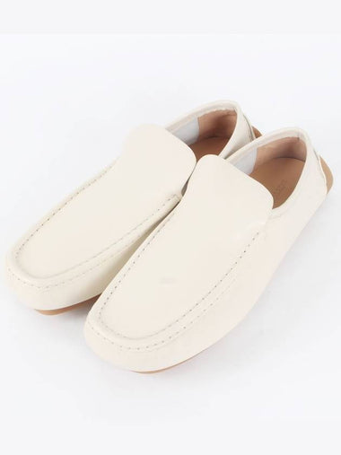 Leather Driving Loafer White 44 290 - BOTTEGA VENETA - BALAAN 1