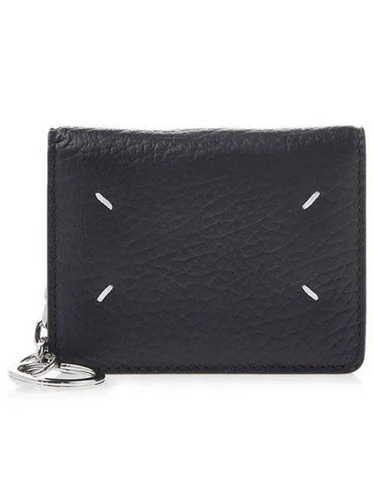 4 Stitch Keyring Card Wallet Black - MAISON MARGIELA - BALAAN 2