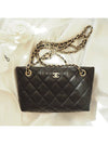 25 NEW Caviar Chain Mini Bag Black Gold AP4423 - CHANEL - BALAAN 10