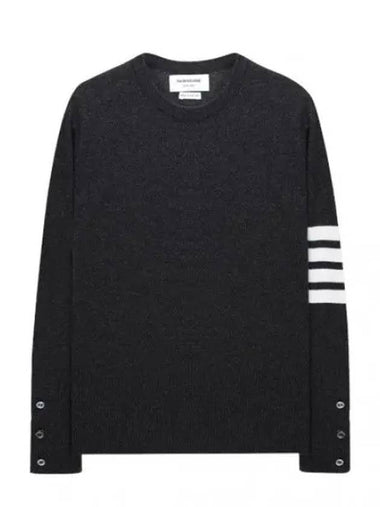 Diagonal striped cashmere knit - THOM BROWNE - BALAAN 1