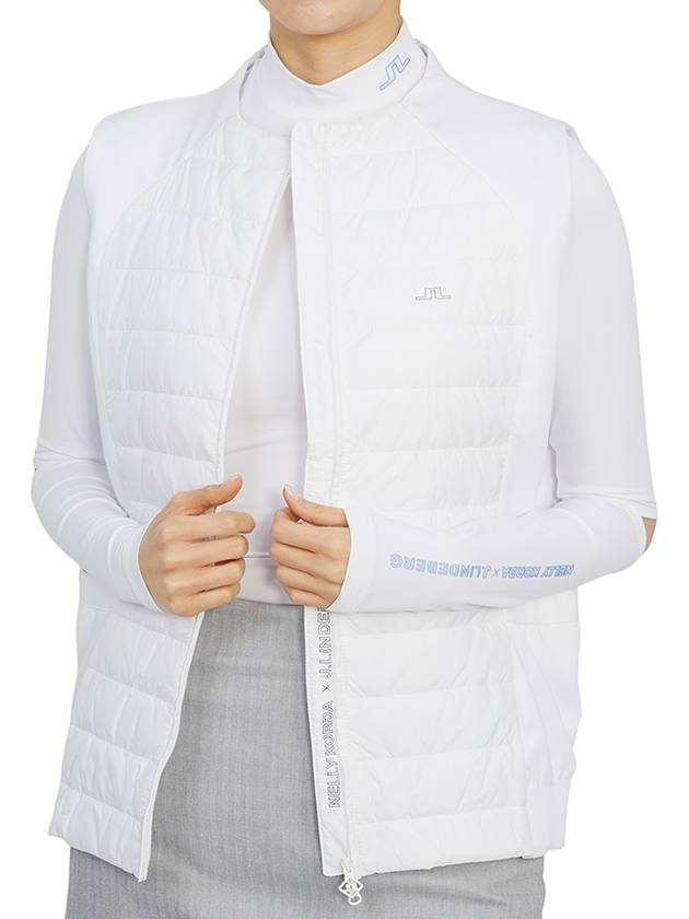 Nelly Korda Padded Vest White - J.LINDEBERG - BALAAN 7