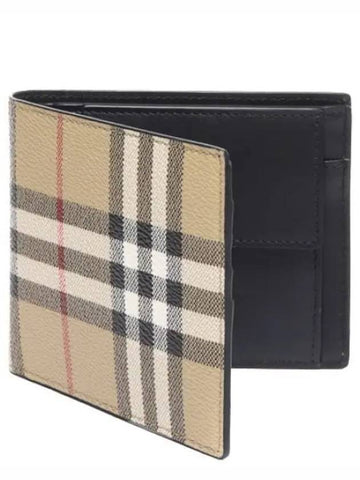 Vintage Check Coin Pocket Bicycle Wallet Men - BURBERRY - BALAAN 1