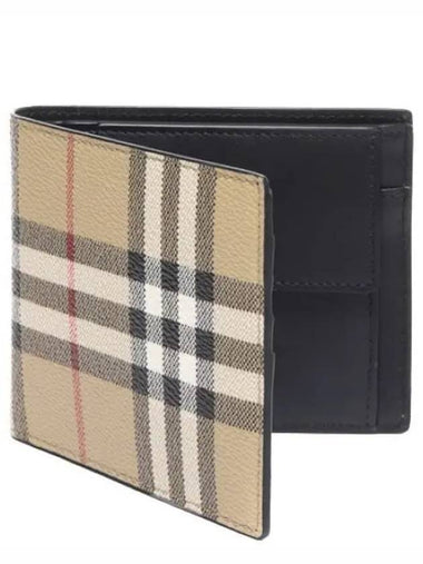 Vintage check coin pocket bifold wallet - BURBERRY - BALAAN 1