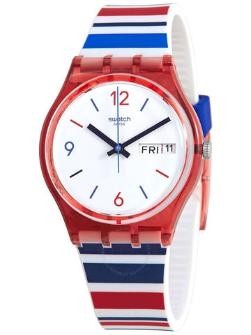 Swatch Sea Barcode Quartz White Dial Unisex Watch GR712 - SWATCH - BALAAN 1