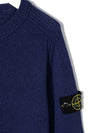 Kids Wappen Crew Neck Knit 7516506A1 V0028 - STONE ISLAND - BALAAN 4