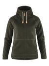 Women s OVIK FLEECE HOODIE W DEEP FOREST 89516662 - FJALL RAVEN - BALAAN 1