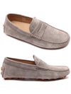 Gommino Bubble Suede Driving Shoes Beige - TOD'S - BALAAN 2