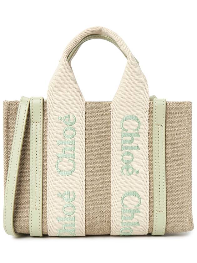 Woody Mini Tote Bag Green Beige - CHLOE - BALAAN 2