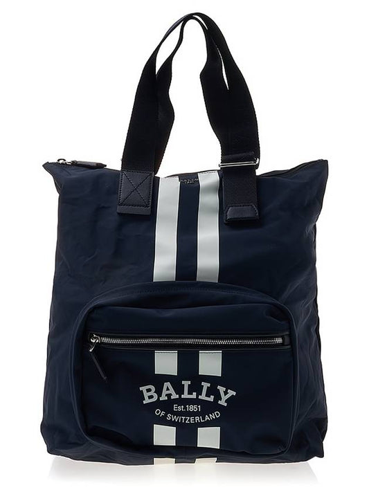Pali Nylon Tote Bag Navy - BALLY - BALAAN 2