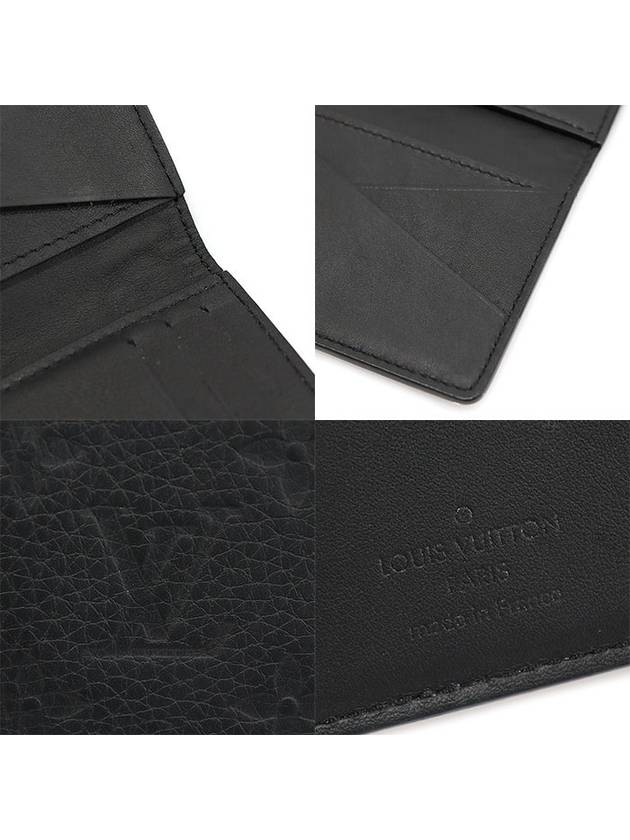 M69044 Black Monogram Taurillon Calfskin Pocket Organizer Card Holder - LOUIS VUITTON - BALAAN 7