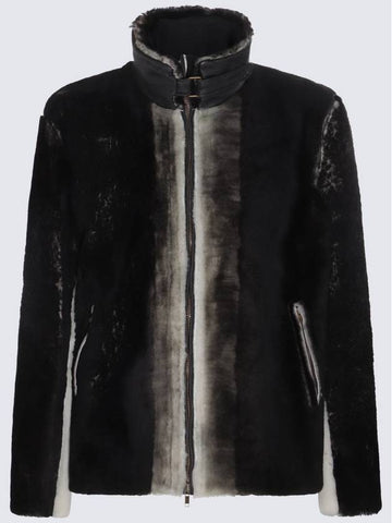 Salvatore Santoro Black Leather Degrade Jacket - SALVATORE SANTORO - BALAAN 1