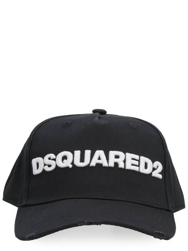 Embossed Logo Patch Ball Cap Black - DSQUARED2 - BALAAN 2