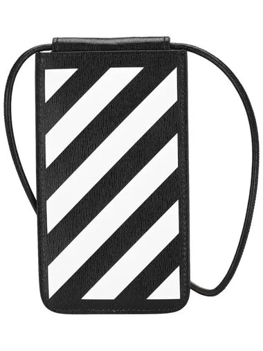 Diag Strap Cross Bag Black - OFF WHITE - BALAAN 1