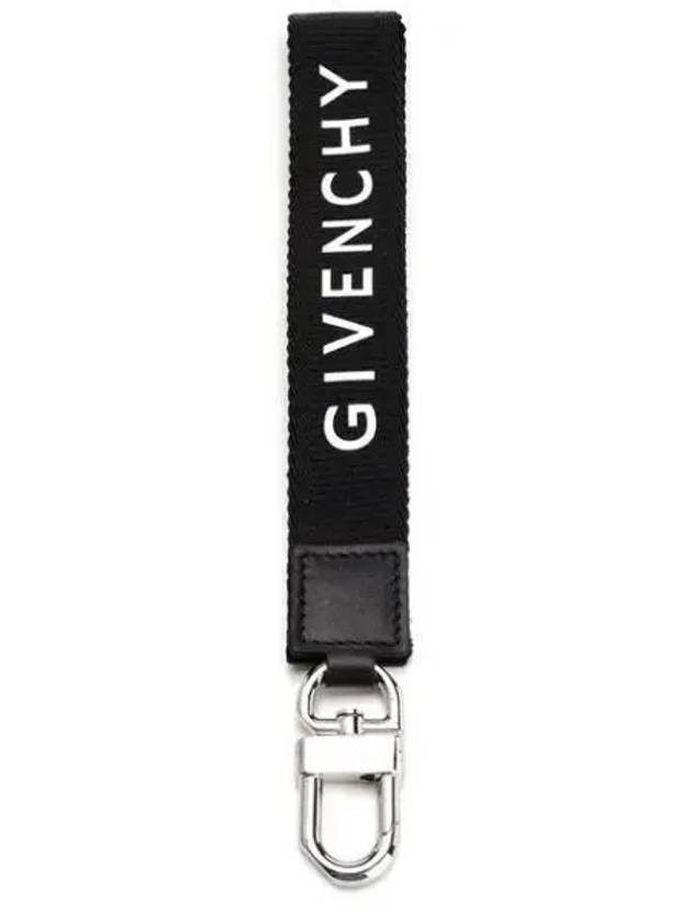 Logo Print Key Holder Black - GIVENCHY - BALAAN 2