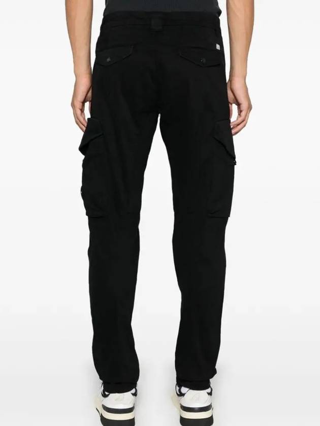 Stretch Sateen Ergonomic Lens Cargo Straight Pants Black - CP COMPANY - BALAAN 5