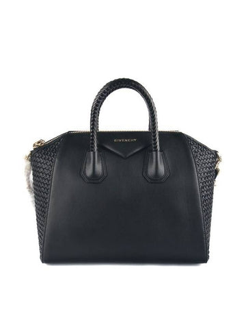 Antigona Medium Leather Tote Bag Black - GIVENCHY - BALAAN 1