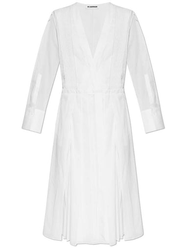 JIL SANDER Shirt Dress, Women's, White - JIL SANDER - BALAAN 1