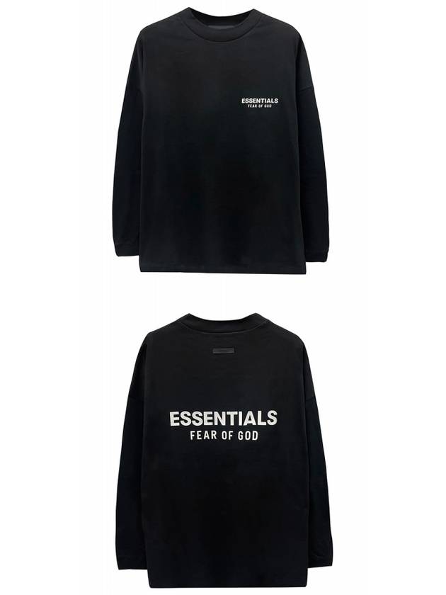 Essentials Logo Jersey Long Sleeve Black Men s T Shirt 125HO244370F 001 TJ - FEAR OF GOD - BALAAN 4