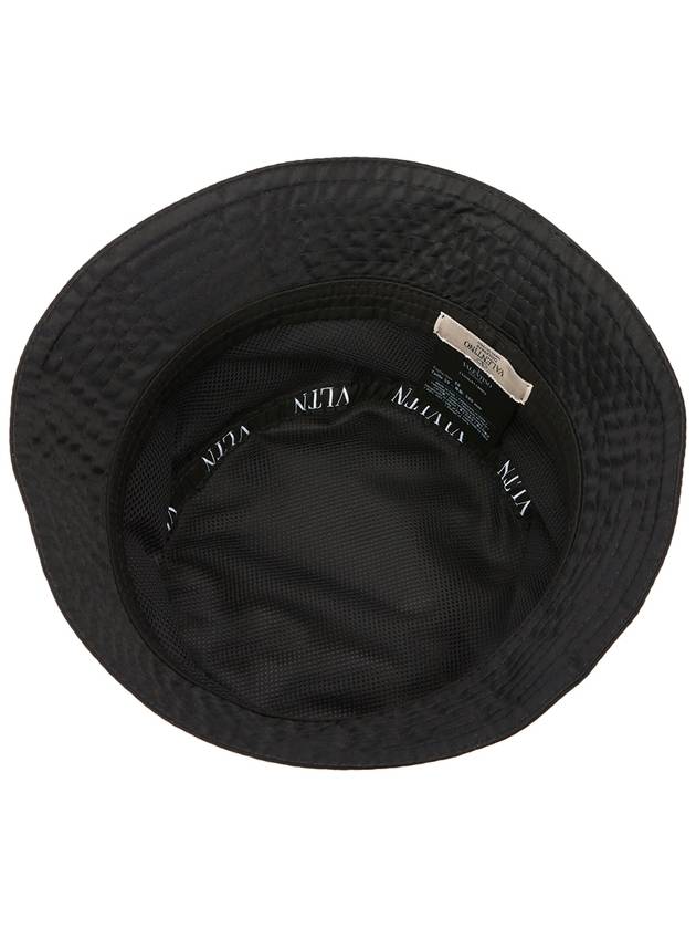 VLTN Logo Bucket Hat Black - VALENTINO - BALAAN 6