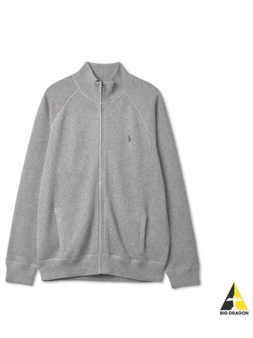 Full zip up cotton sweater gray - POLO RALPH LAUREN - BALAAN 1