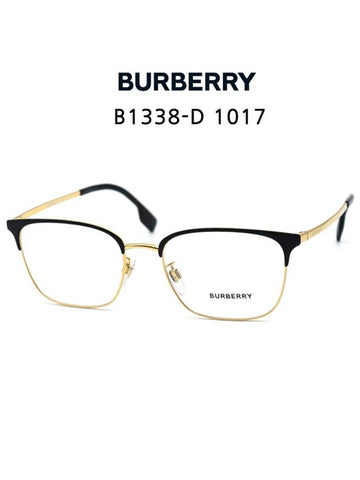 Glasses B1338D 1017 lower gold frame - BURBERRY - BALAAN 1