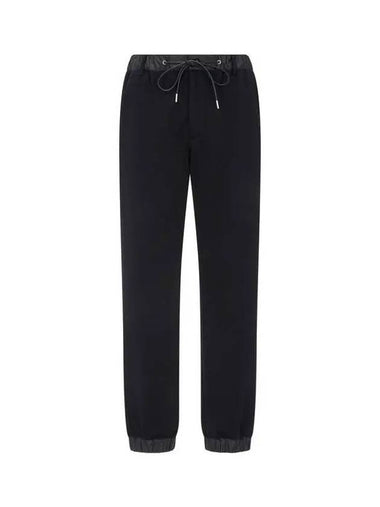 Men's Drawstring Banding Sweatpants Black 271352 - SACAI - BALAAN 1