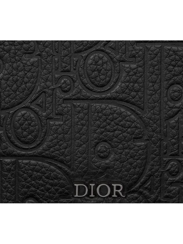 Saddle Magnetic Card Wallet Black Dior Gravity - DIOR - BALAAN 4