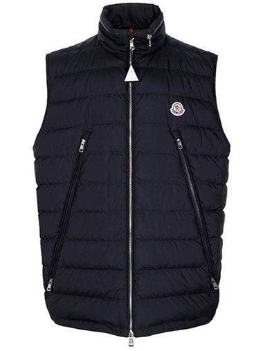 Navy Albit Goose Down Vest ALBYT 778 00582 - MONCLER - BALAAN 1