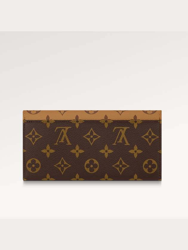 Emily Monogram Reverse Canvas Long Wallet Brown - LOUIS VUITTON - BALAAN 4