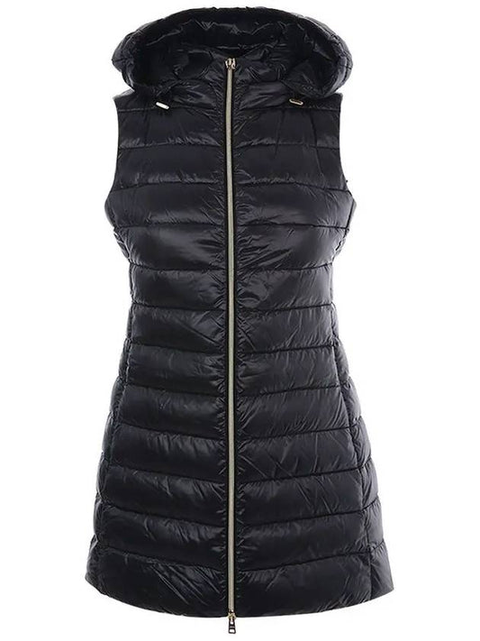 Women's Serena Hooded Padded Vest Black - HERNO - BALAAN 2