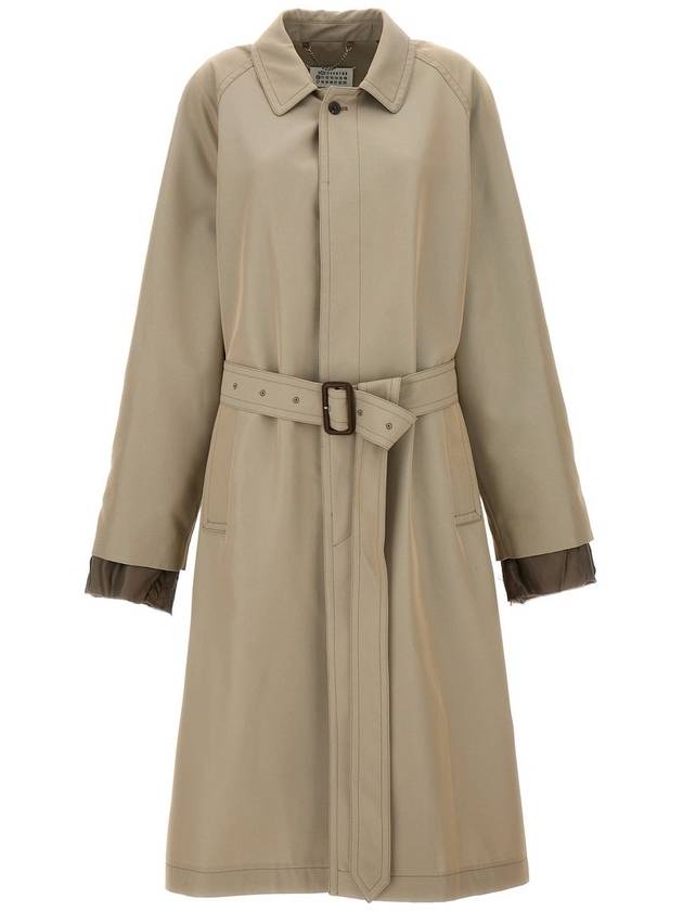 Maison Margiela Long Single-Breasted Trench Coat - MAISON MARGIELA - BALAAN 1