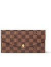 Sarah Damier Long Wallet Brown - LOUIS VUITTON - BALAAN 2