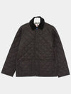 Corduroy Collar Quilted Half Jacket Black - BURBERRY - BALAAN 3