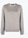 Embroidered Logo Pony Fleece Sweatshirt Grey - POLO RALPH LAUREN - BALAAN 2