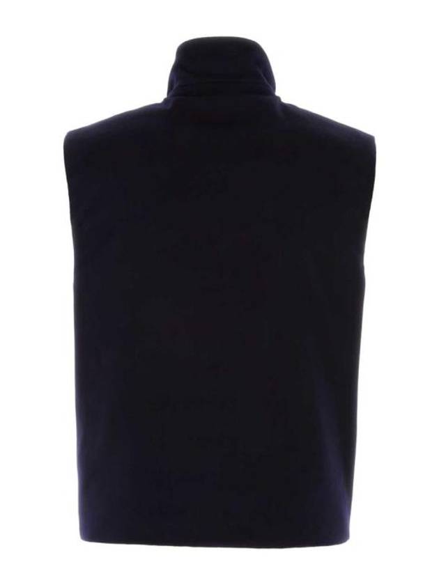 Albino Cashmere Down Vest Navy - PRADA - BALAAN 3